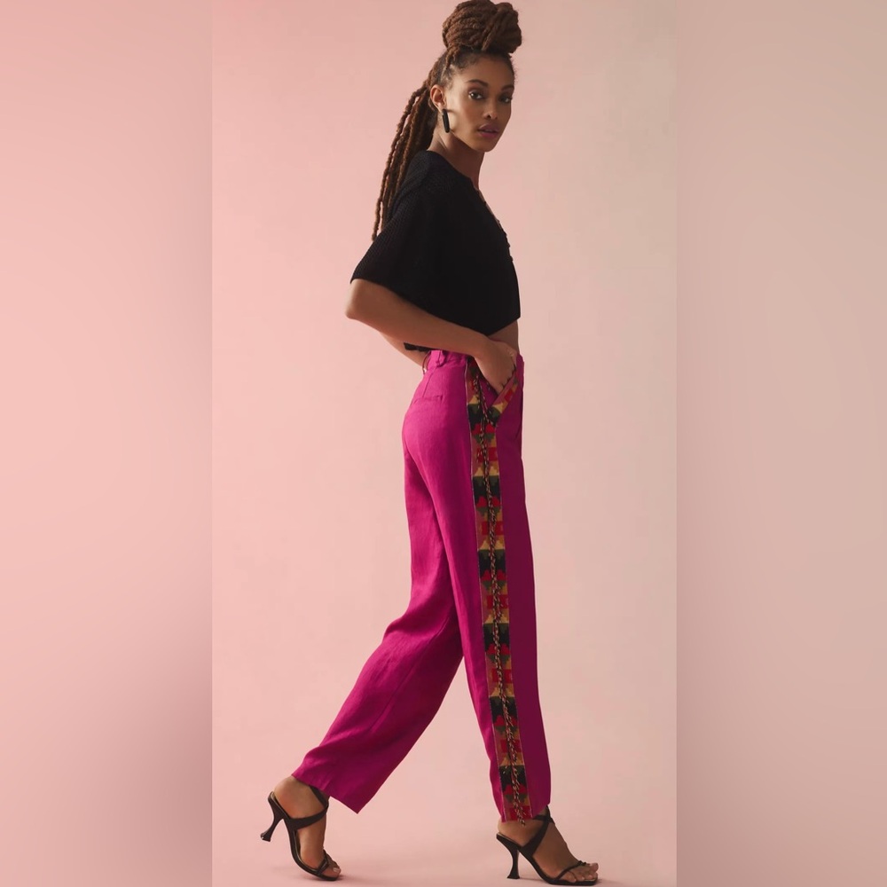 FARM RIO PINK CARROT PANTS SIZE M NWT